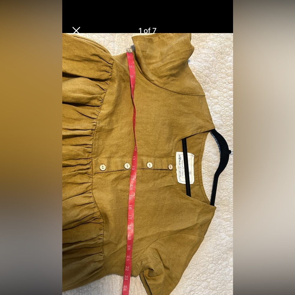 New not perfect linen maxi mama dress.